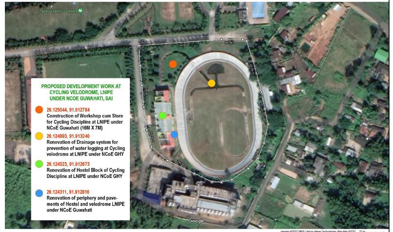 Renovation of Cycling Velodrome at Lakshmibai National Institute of Physical Education, District Guwahati for Khelo India Youth Games 2020 