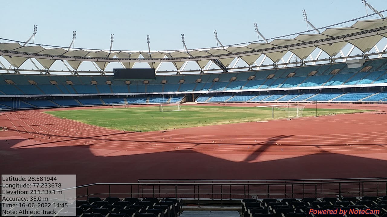 Replacement of Synthetic Athletic Track at Jawaharlal Nehru Stadium, New Delhi