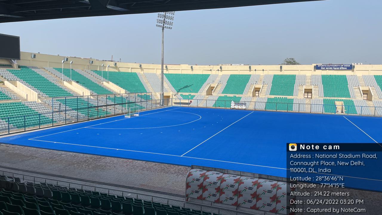 Replacement of Synthetic Hockey Turf at Major Dhyan Chand Stadium, New Delhi