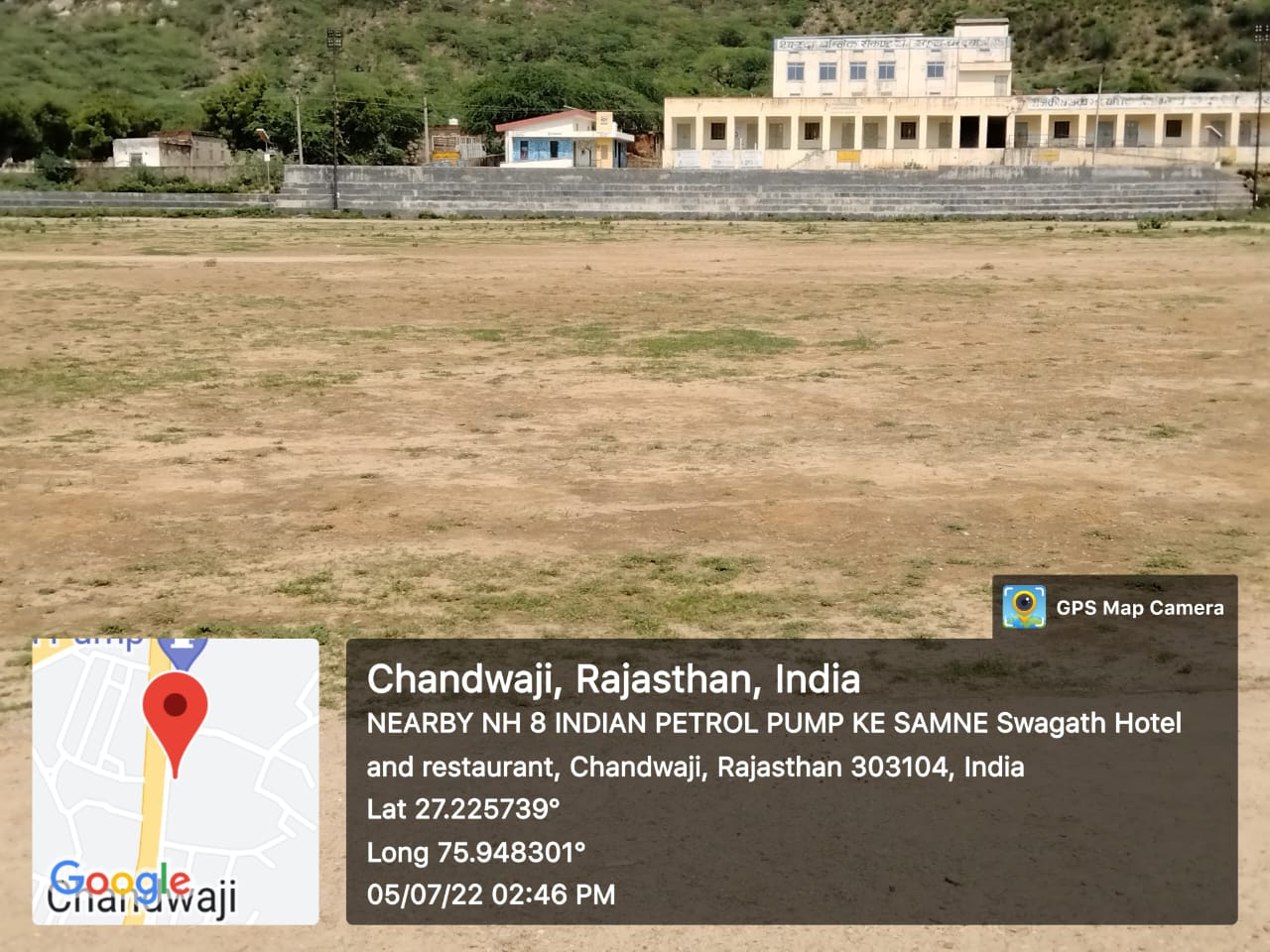 Construction of play ground at Government Senior Secondary School- Chandwaji, District Jaipur 