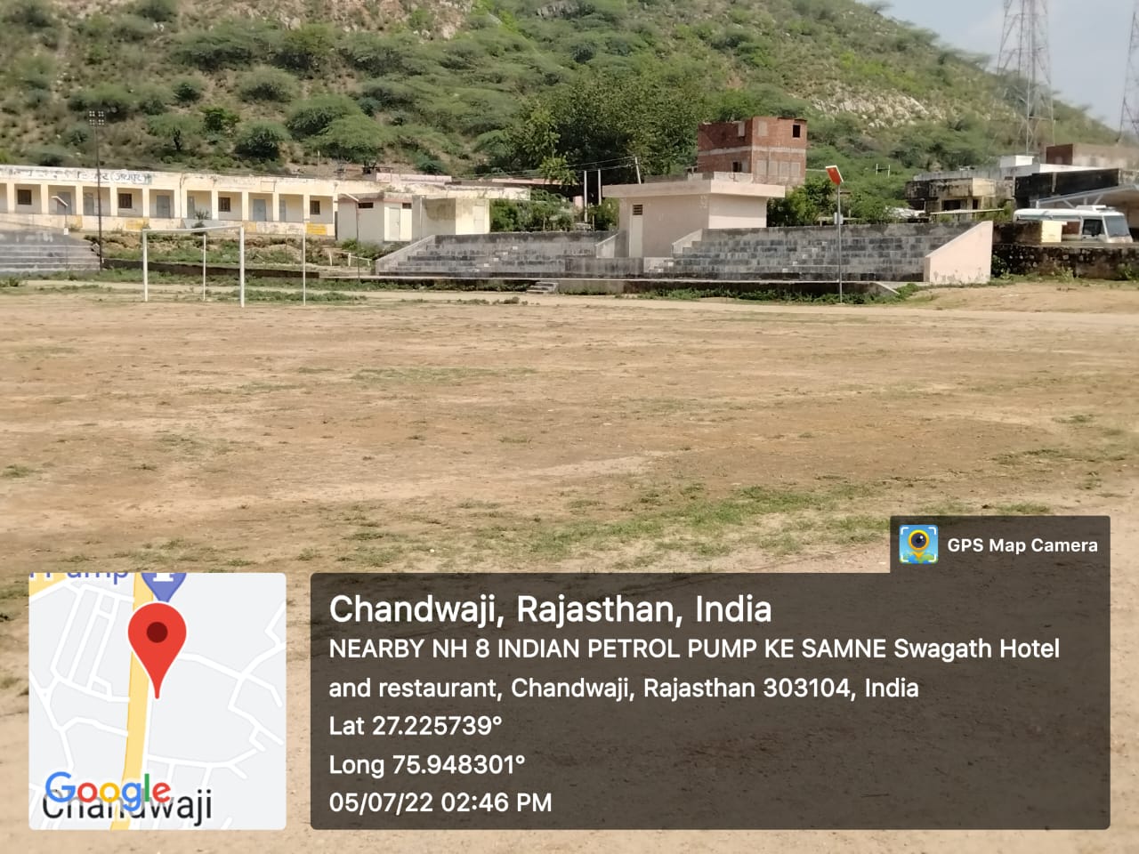 Construction of play ground at Government Senior Secondary School- Chandwaji, District Jaipur 