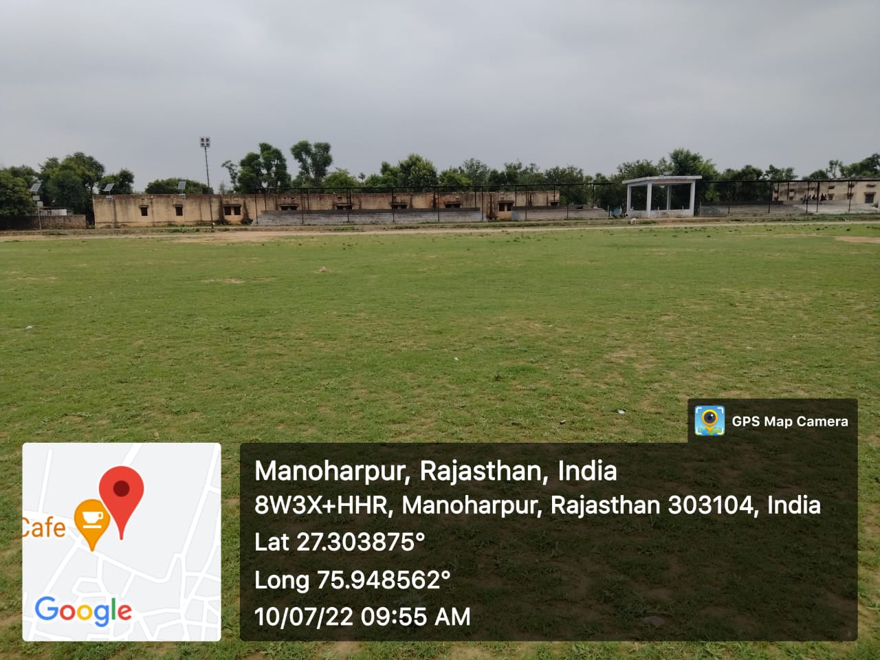 Construction of play ground at Government Senior Secondary School- Manoharpur