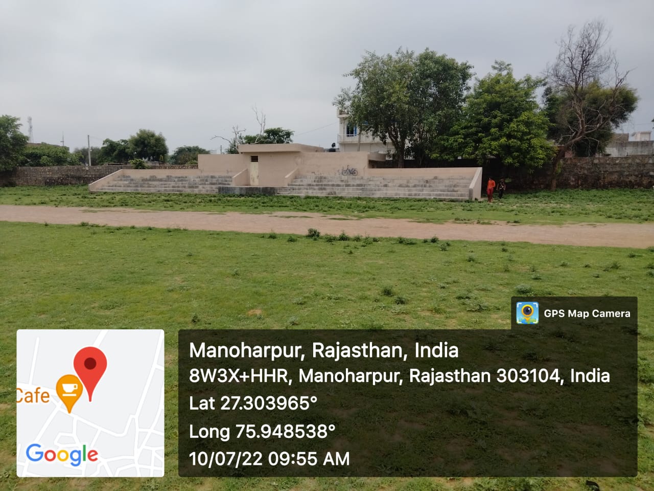 Construction of play ground at Government Senior Secondary School- Manoharpur