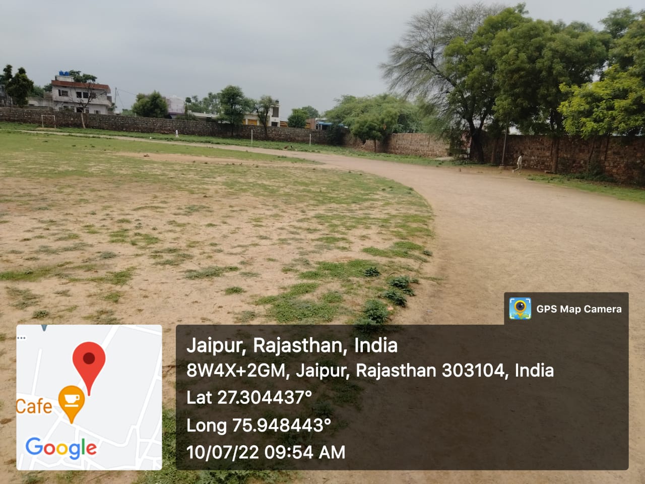 Construction of play ground at Government Senior Secondary School- Manoharpur