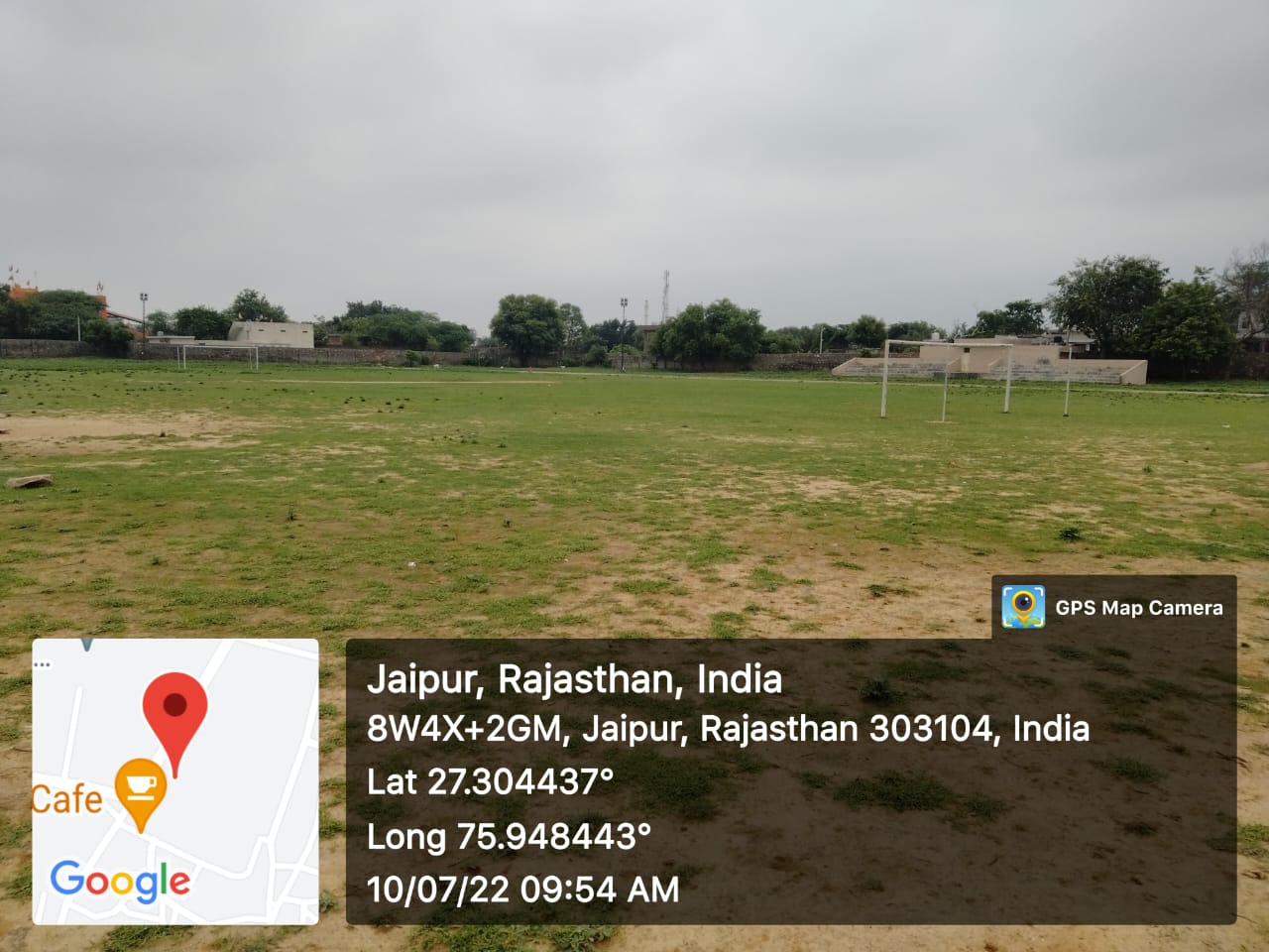 Construction of play ground at Government Senior Secondary School- Manoharpur