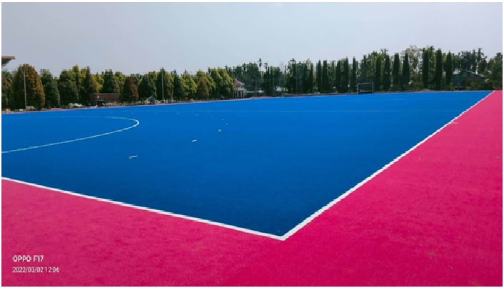 Laying of Synthetic Hockey Turf at SAI SAG Centre,District Kokrajhar 