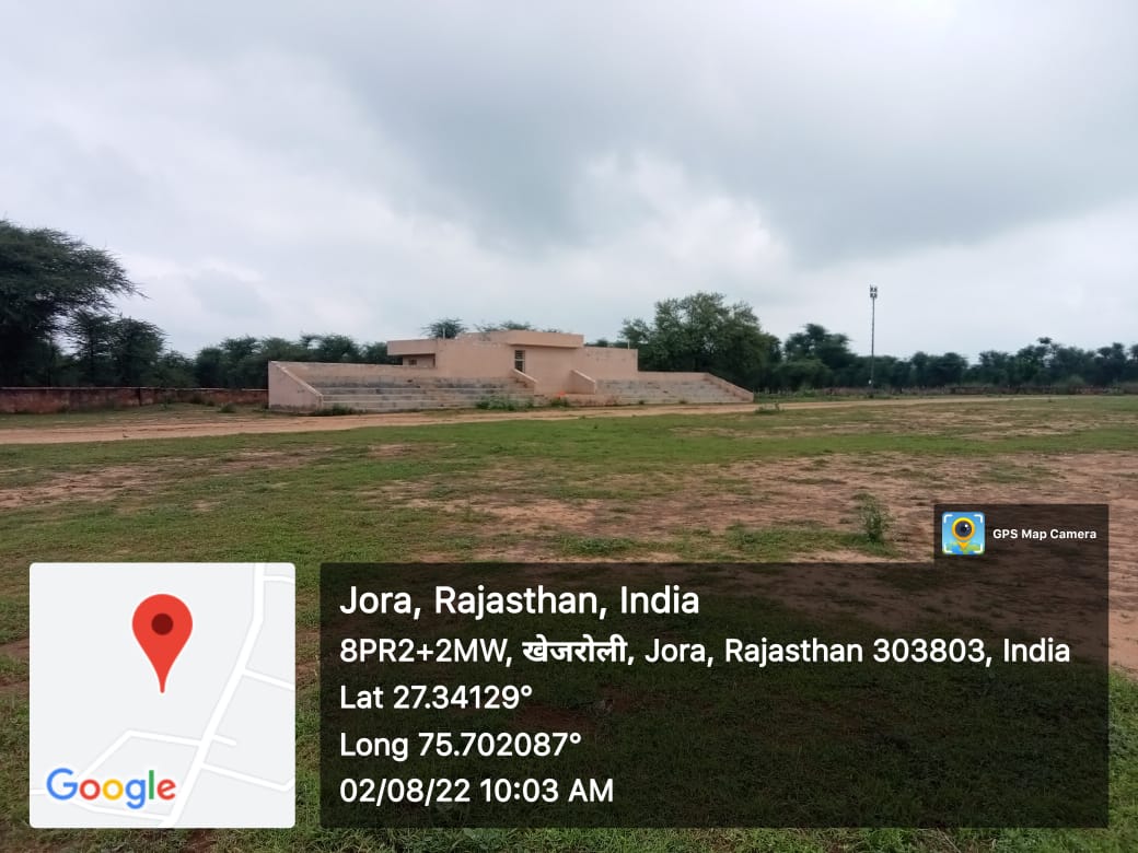 Construction of play ground at Government Senior Secondary School- Khejroli, District Jaipur