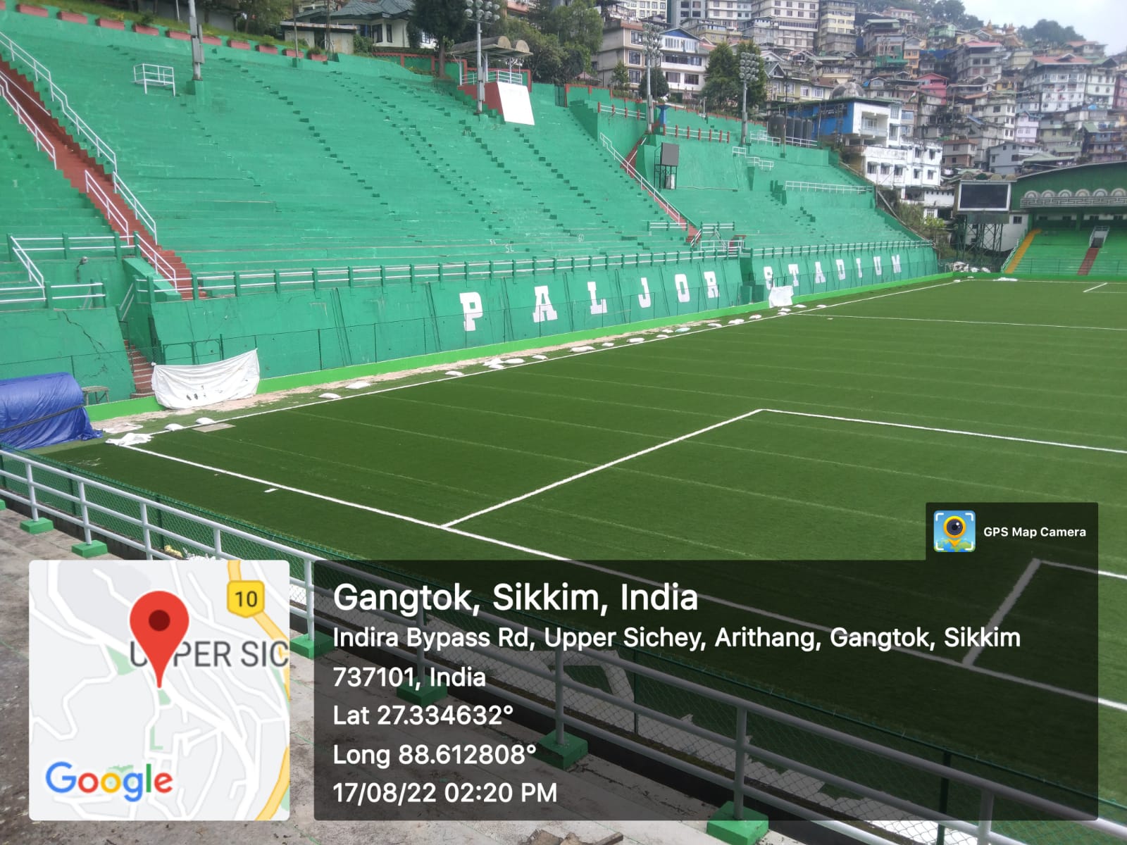 Synthetic Turf Football Ground at Palzor Stadium, Gangtok, East Sikkim