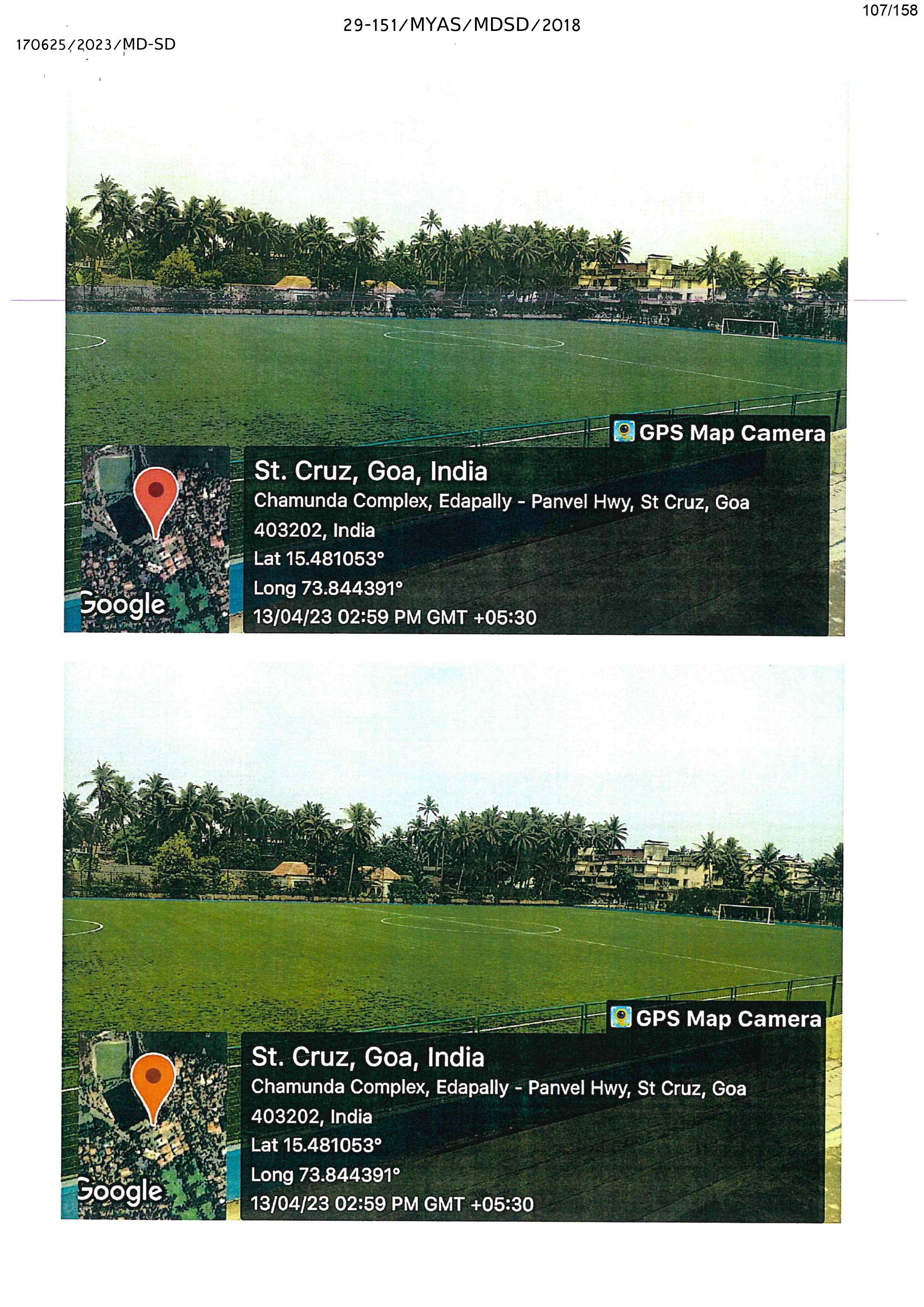 Development of Synthetic Turf Football Ground at St. Cruz, District North Goa