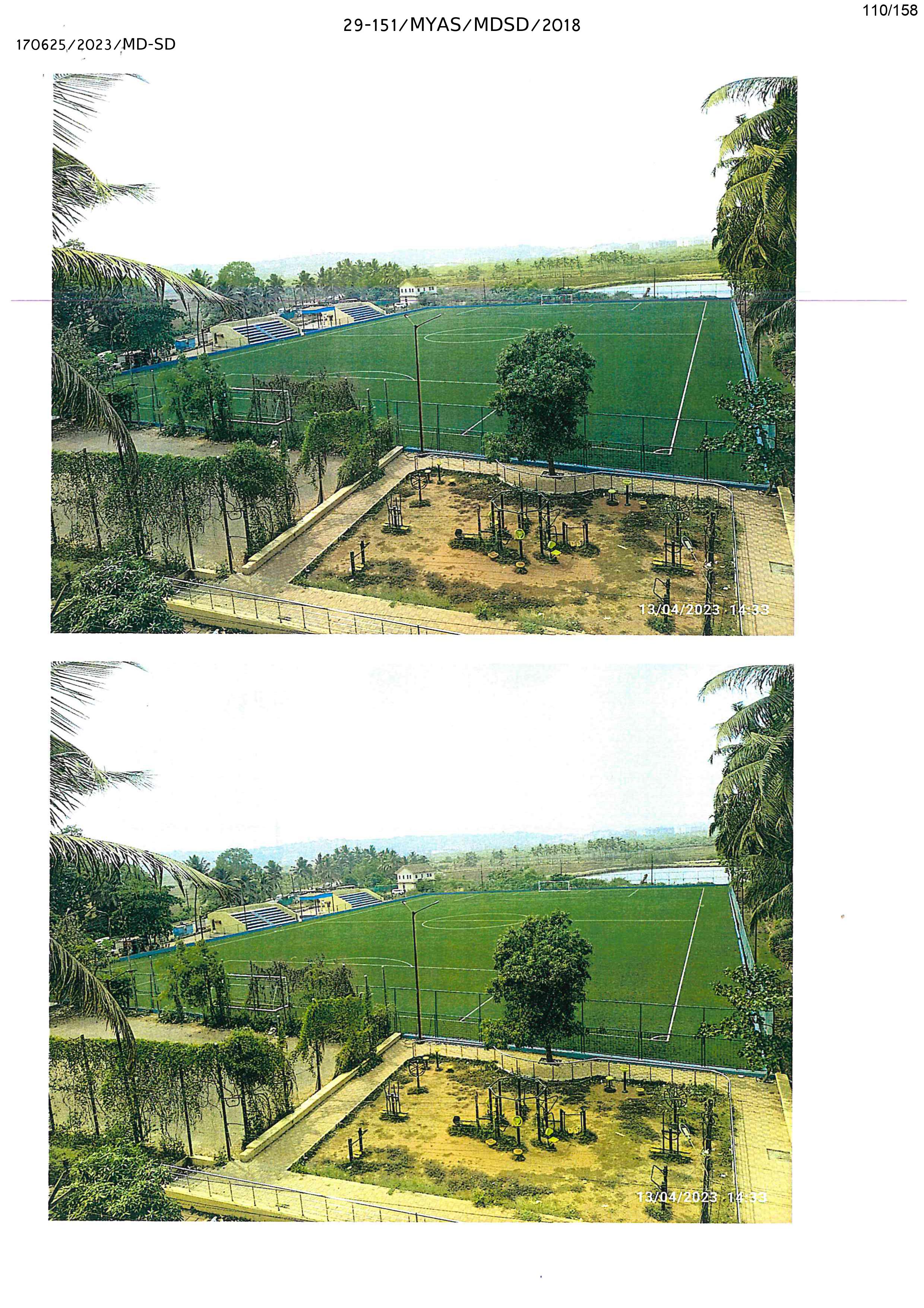 Development of Synthetic Turf Football Ground at St. Cruz, District North Goa