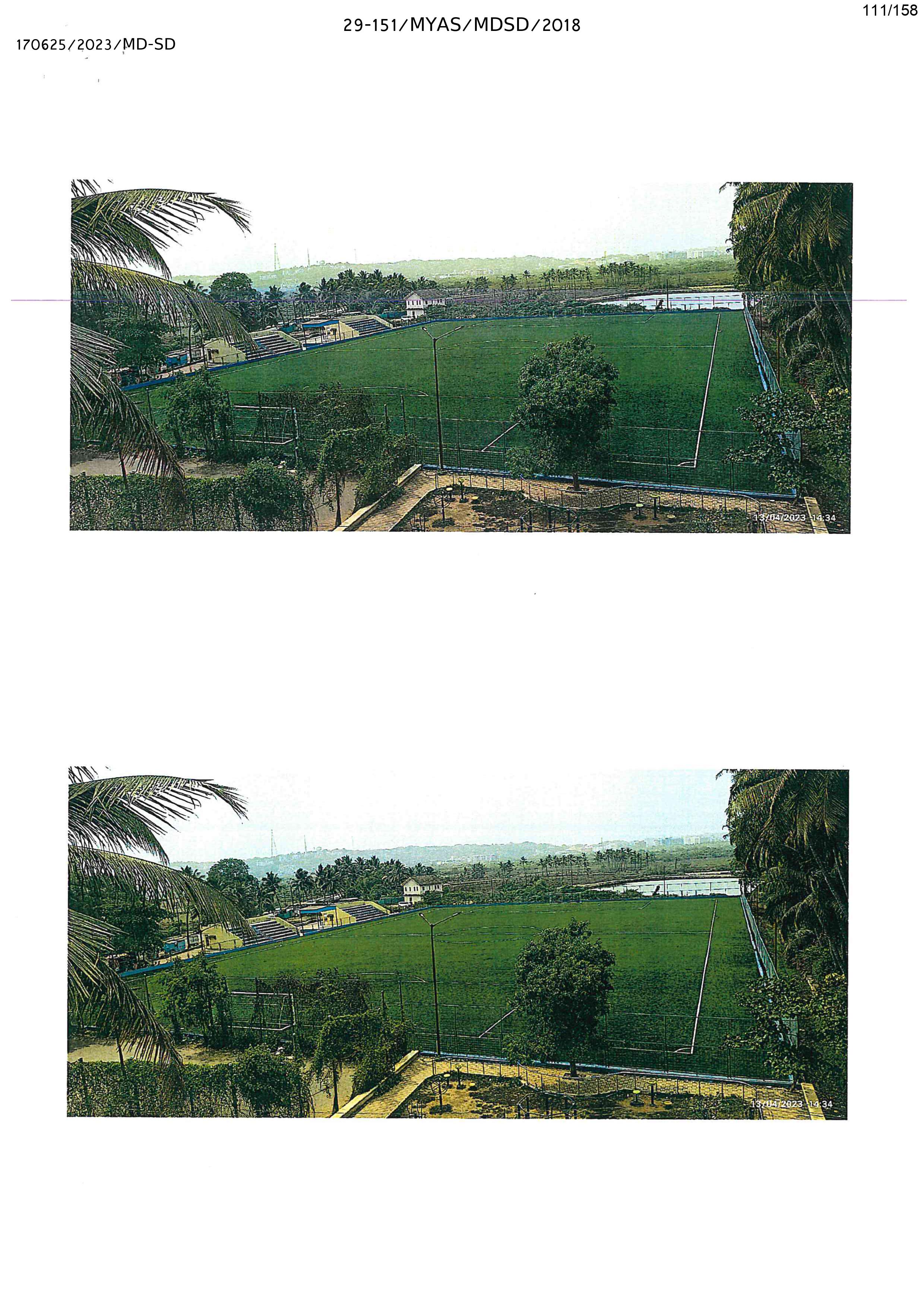 Development of Synthetic Turf Football Ground at St. Cruz, District North Goa