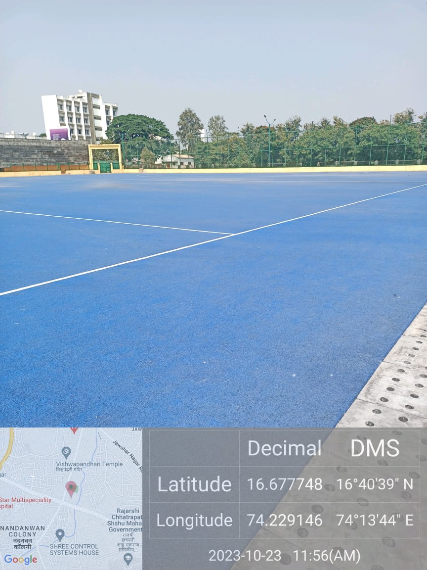 Laying of Synthetic Hockey turf at Major Dhyanchand Hockey Stadium, District Kolhapur