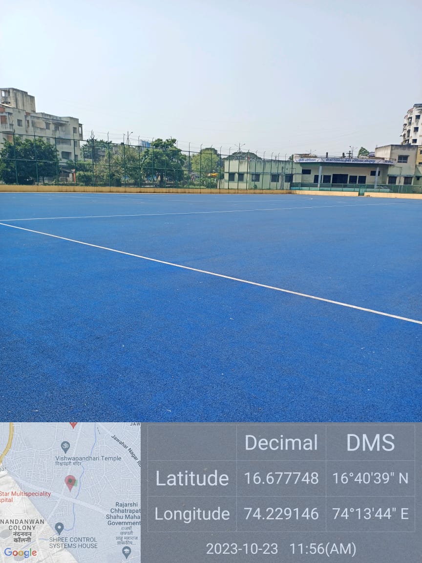 Laying of Synthetic Hockey turf at Major Dhyanchand Hockey Stadium, District Kolhapur