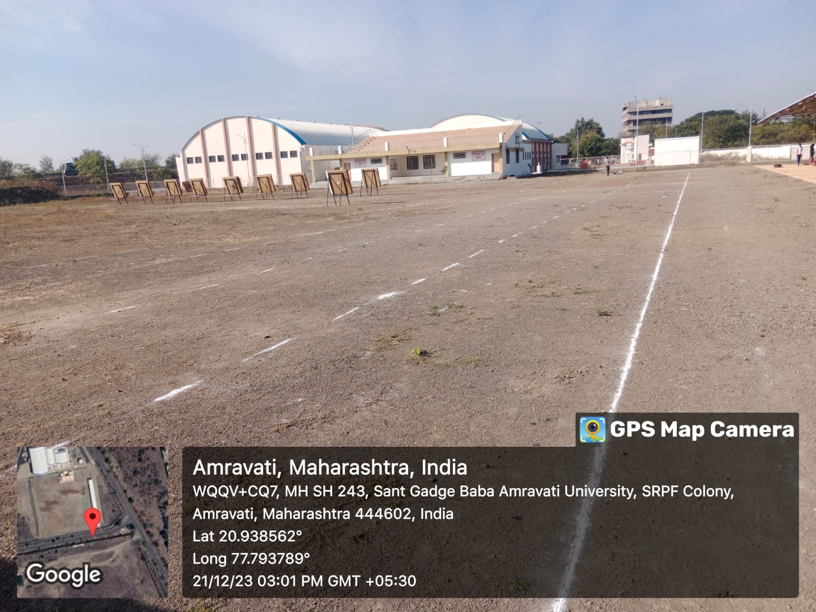 Construction of Advance Archery Range and Equipment purchase in front of Santa Gagdebaba Amravati University, District Amravati