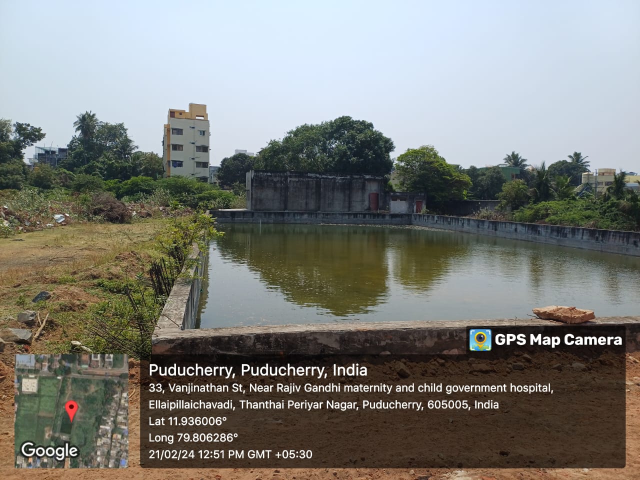 Construction of Swimming Pool at Saradambal Nagar, District Puducherry