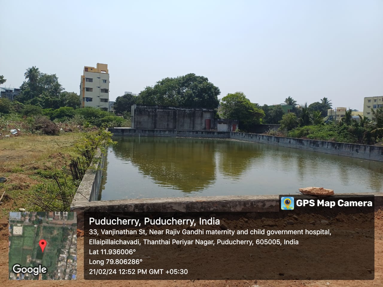 Construction of Swimming Pool at Saradambal Nagar, District Puducherry