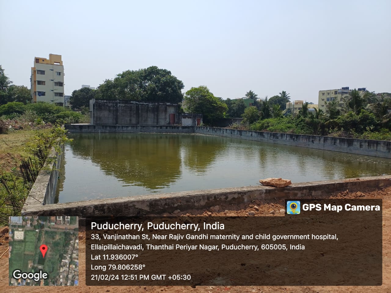 Construction of Swimming Pool at Saradambal Nagar, District Puducherry