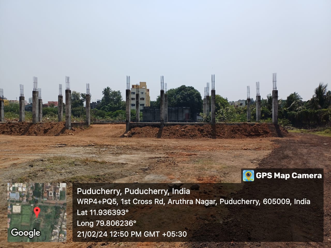 Construction of Swimming Pool at Saradambal Nagar, District Puducherry