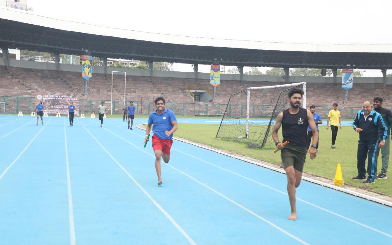 Relaying of Synthetic Athletic Track at Tatya Tope Nagar Stadium, District Bhopal