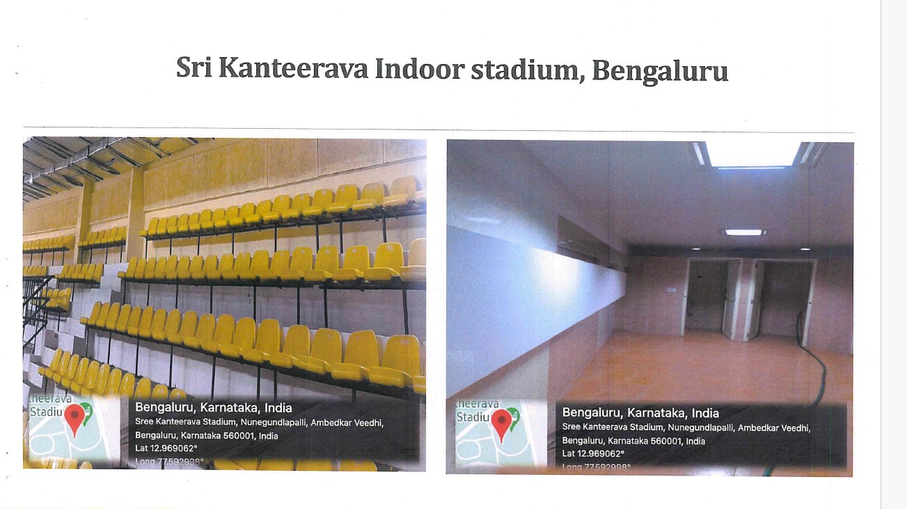 Upgrading of FOPs and renovation of Shri Kanteerva Indoor Stadium at Bengaluru