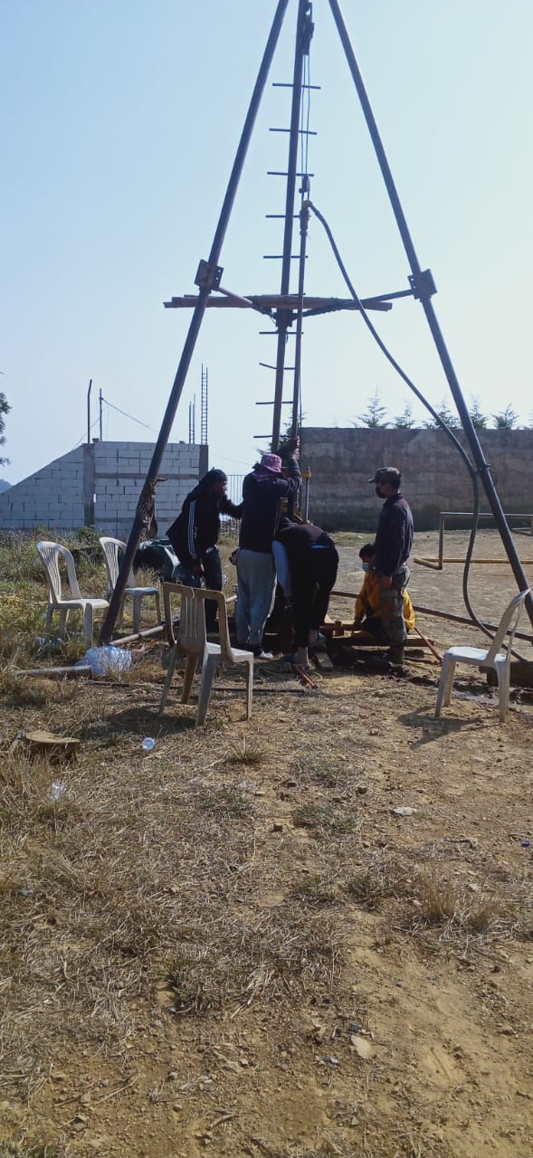 Core drilling method of soil test for excavation of foundation as on Dt 15.4.2024