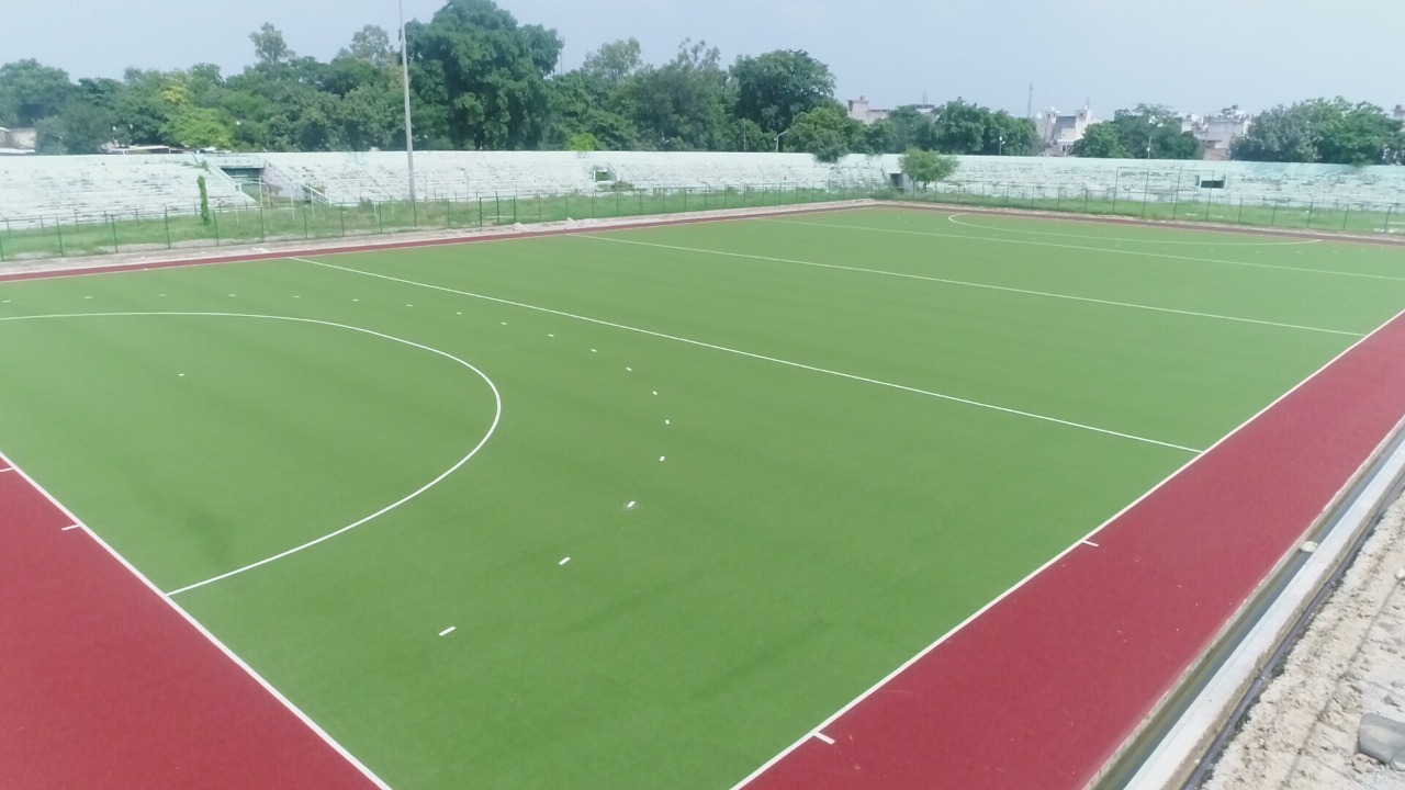 Laying of Synthetic Hockey Field at Kailash Prakash Stadium, District Meerut