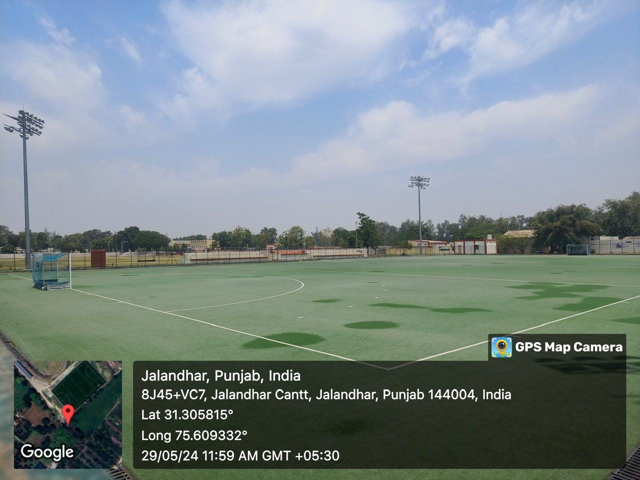 Construction of Synthetic Hockey Turf Ground at Border Security Force (BSF) Campus Jalandhar HQ BSF.