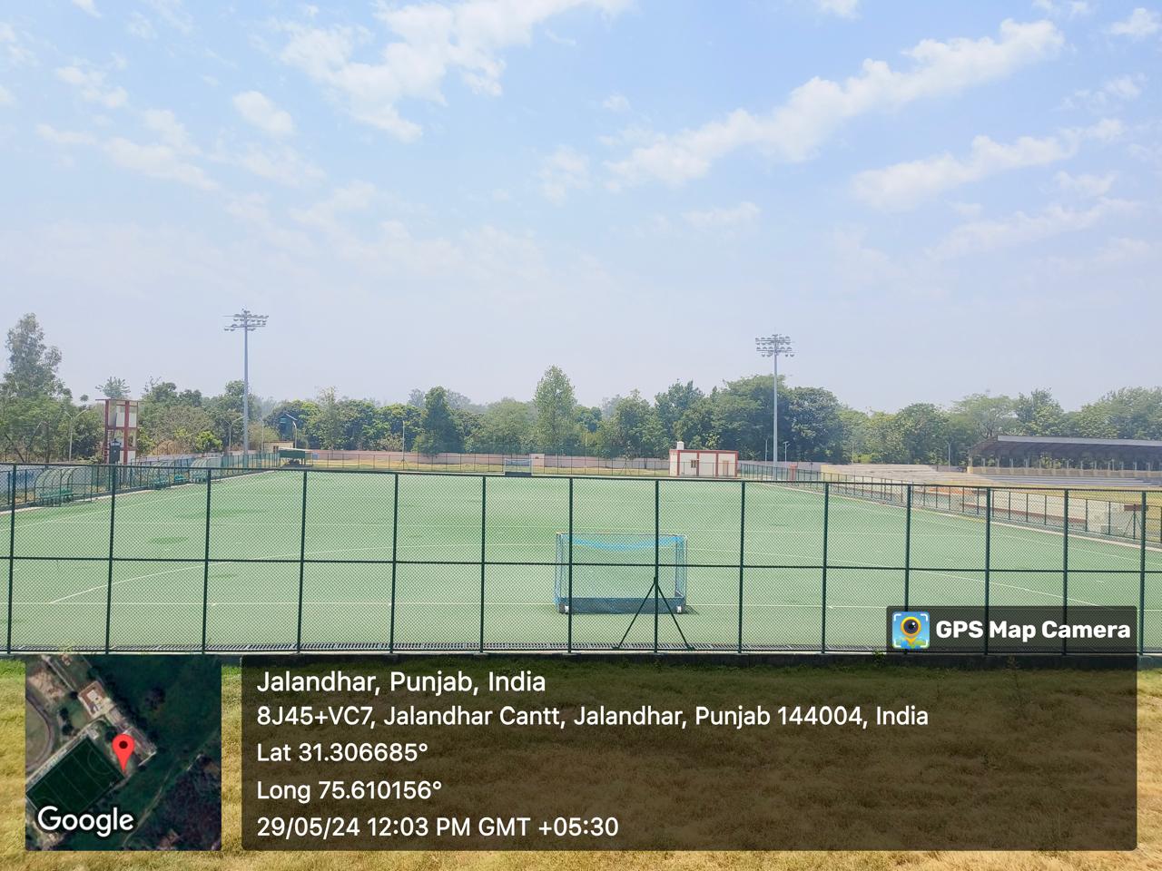 Construction of Synthetic Hockey Turf Ground at Border Security Force (BSF) Campus Jalandhar HQ BSF.