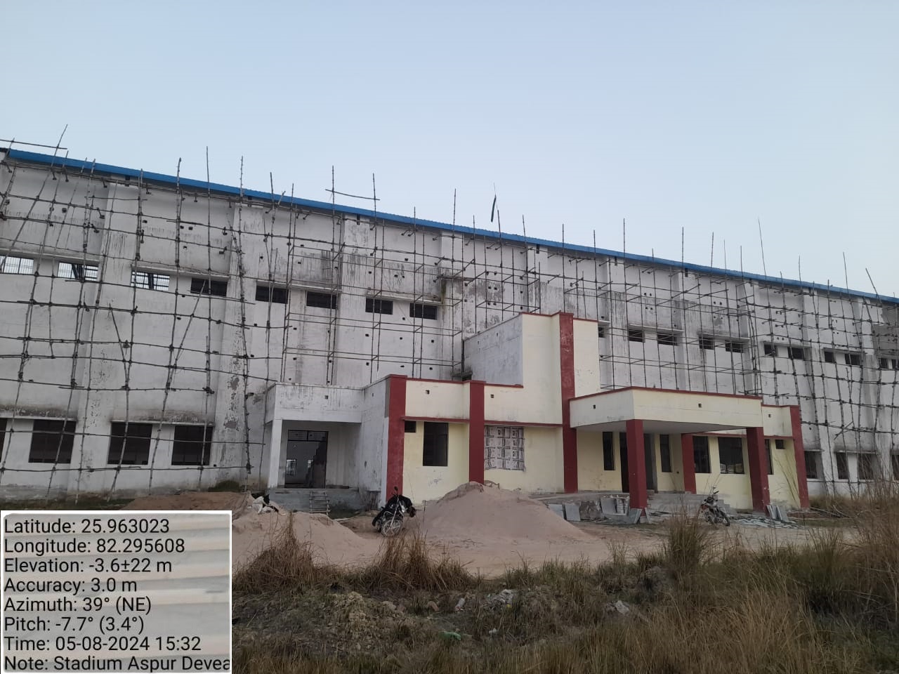 Construction of Multi-Purpose Hall (Mini Stadium) at Village & Block Aspur Deosara, District Pratapgarh