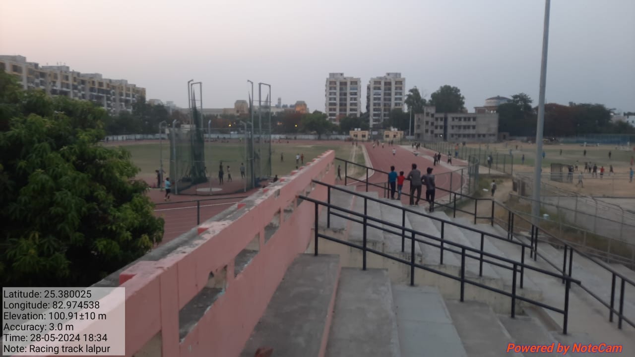 Laying of Synthetic Athletic Track at Dr. B.R. Ambedkar Sports Complex, Lalpur, District Varanasi