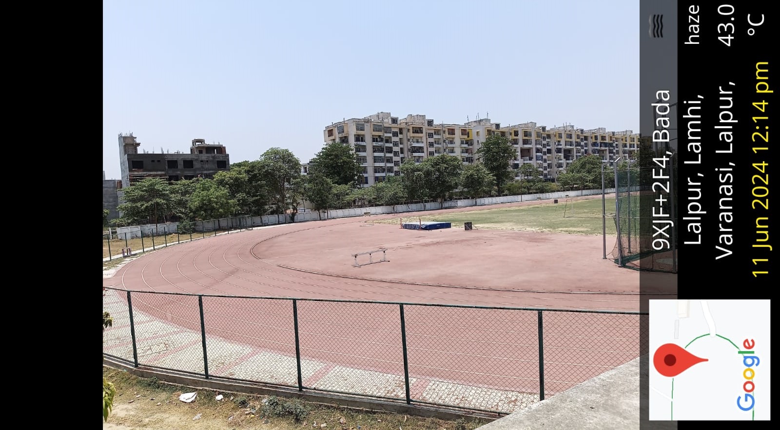 Laying of Synthetic Athletic Track at Dr. B.R. Ambedkar Sports Complex, Lalpur, District Varanasi