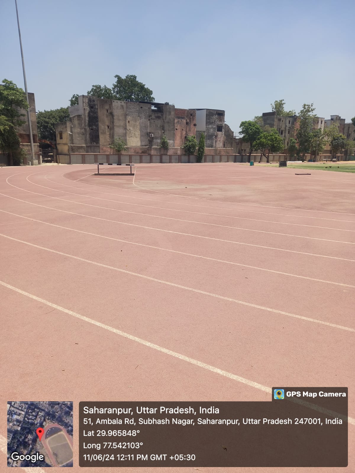 Laying of Synthetic Athletic Track at Sports Stadium, District Saharanpur