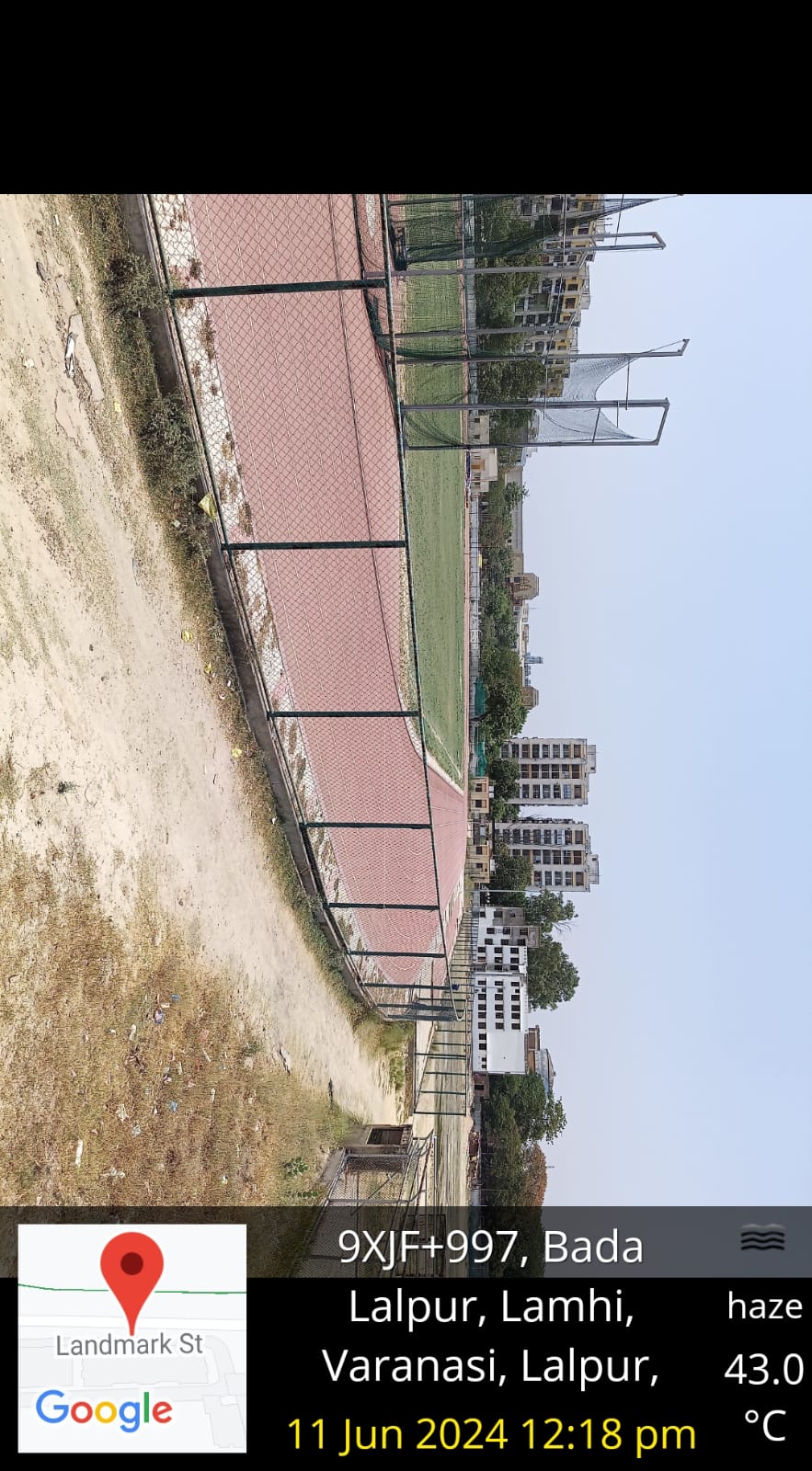 Laying of Synthetic Athletic Track at Dr. B.R. Ambedkar Sports Complex, Lalpur, District Varanasi