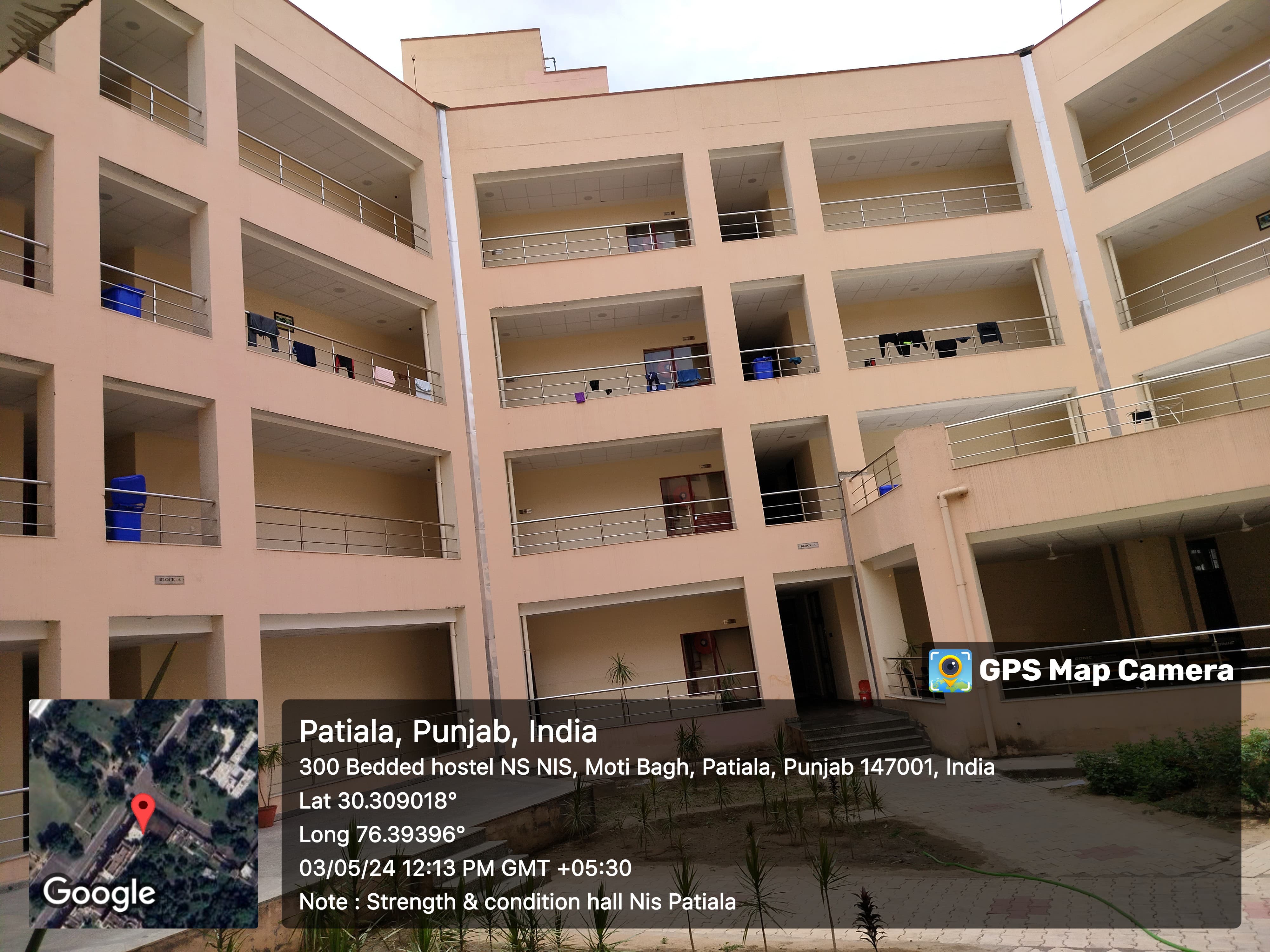 300 Bedded (Triple Occupancy) Hostel at National Institute of Sports District Patiala