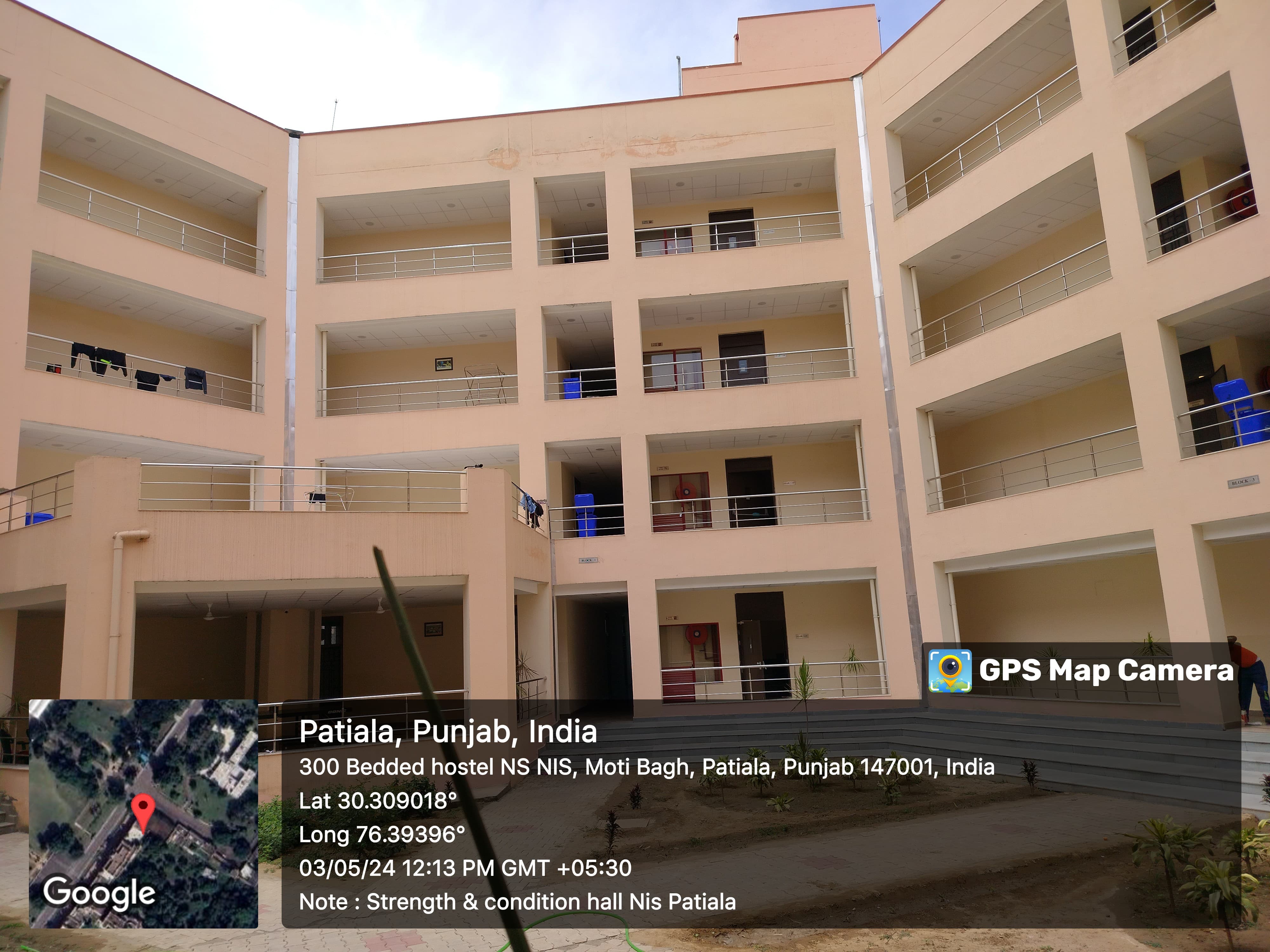 300 Bedded (Triple Occupancy) Hostel at National Institute of Sports District Patiala