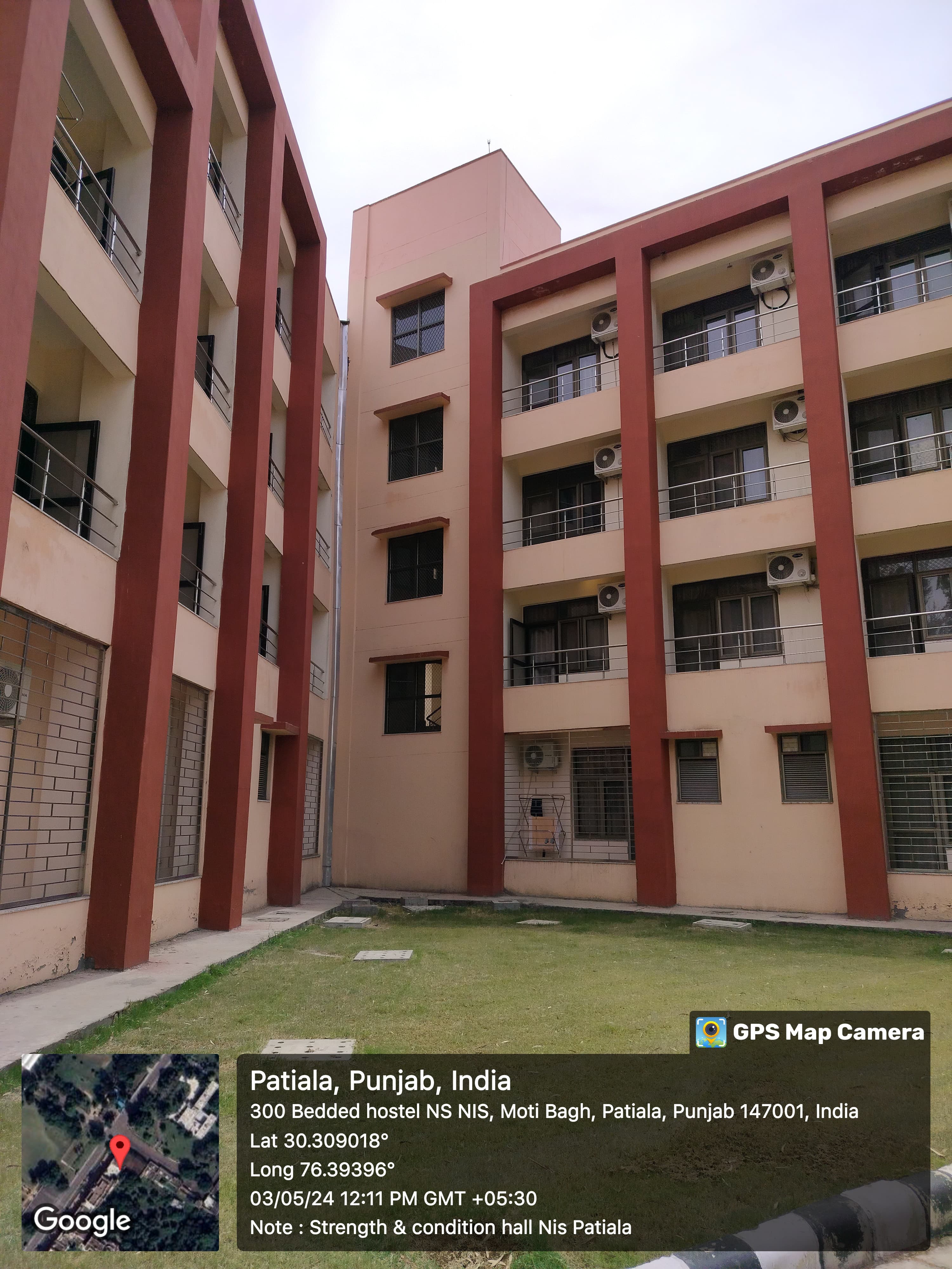 300 Bedded (Triple Occupancy) Hostel at National Institute of Sports District Patiala