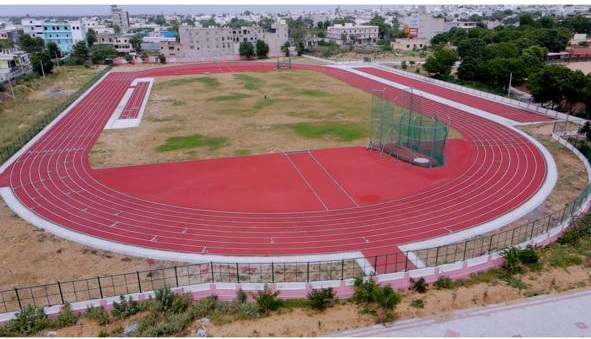 RJ011: Laying of Synthetic Athletic Track at Swarnjayanti Stadium, District Jhunjhunu