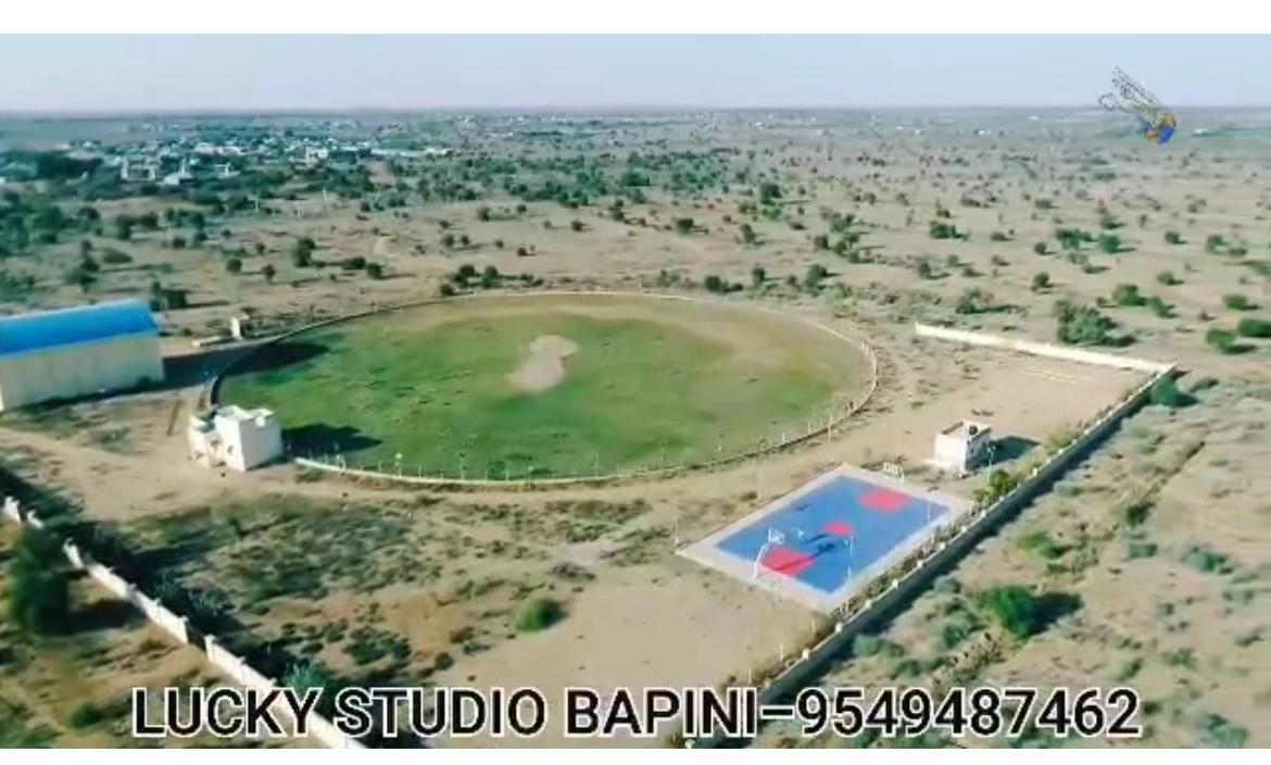 Construction of Boundary Wall, Basketball, Volleyball, Cricket Ground, Solar Lights, Office Building Toilet Block at Bapini Stadium District Jodhpur