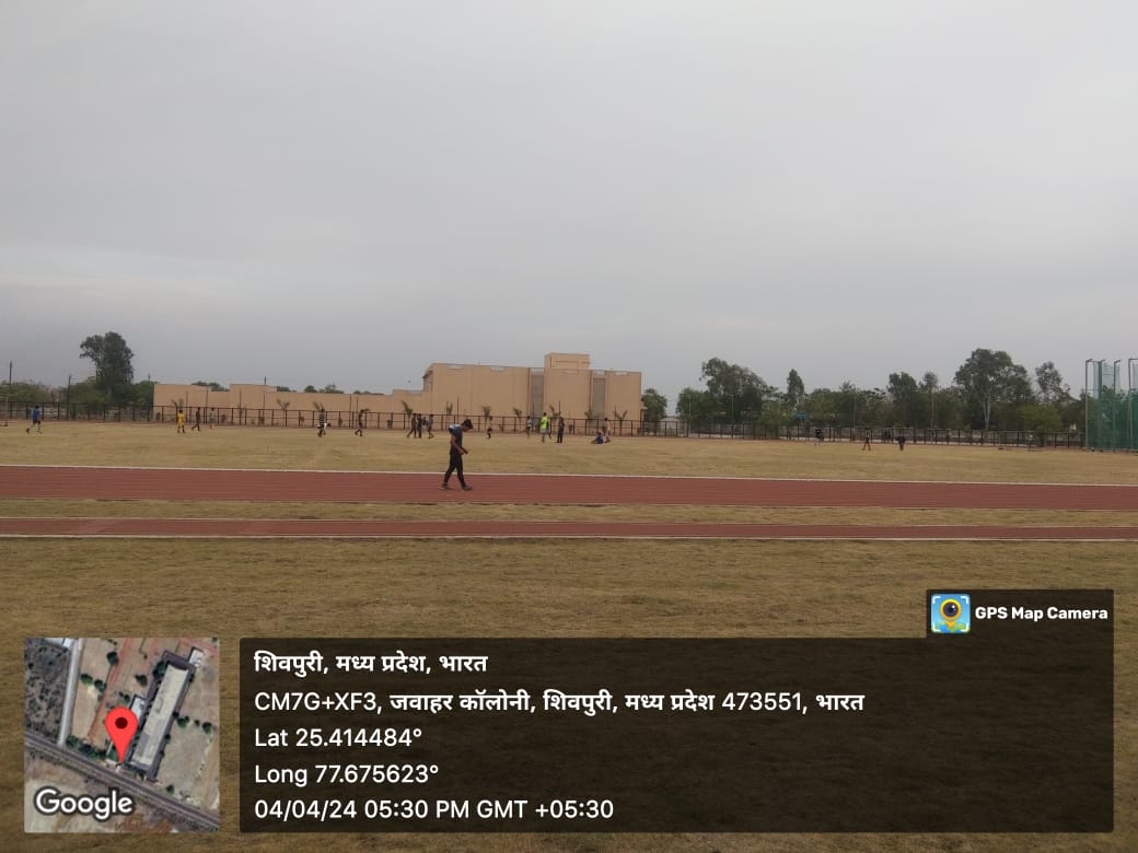 Laying of Synthetic Athletic Track at District Sports Complex at District Shivpuri