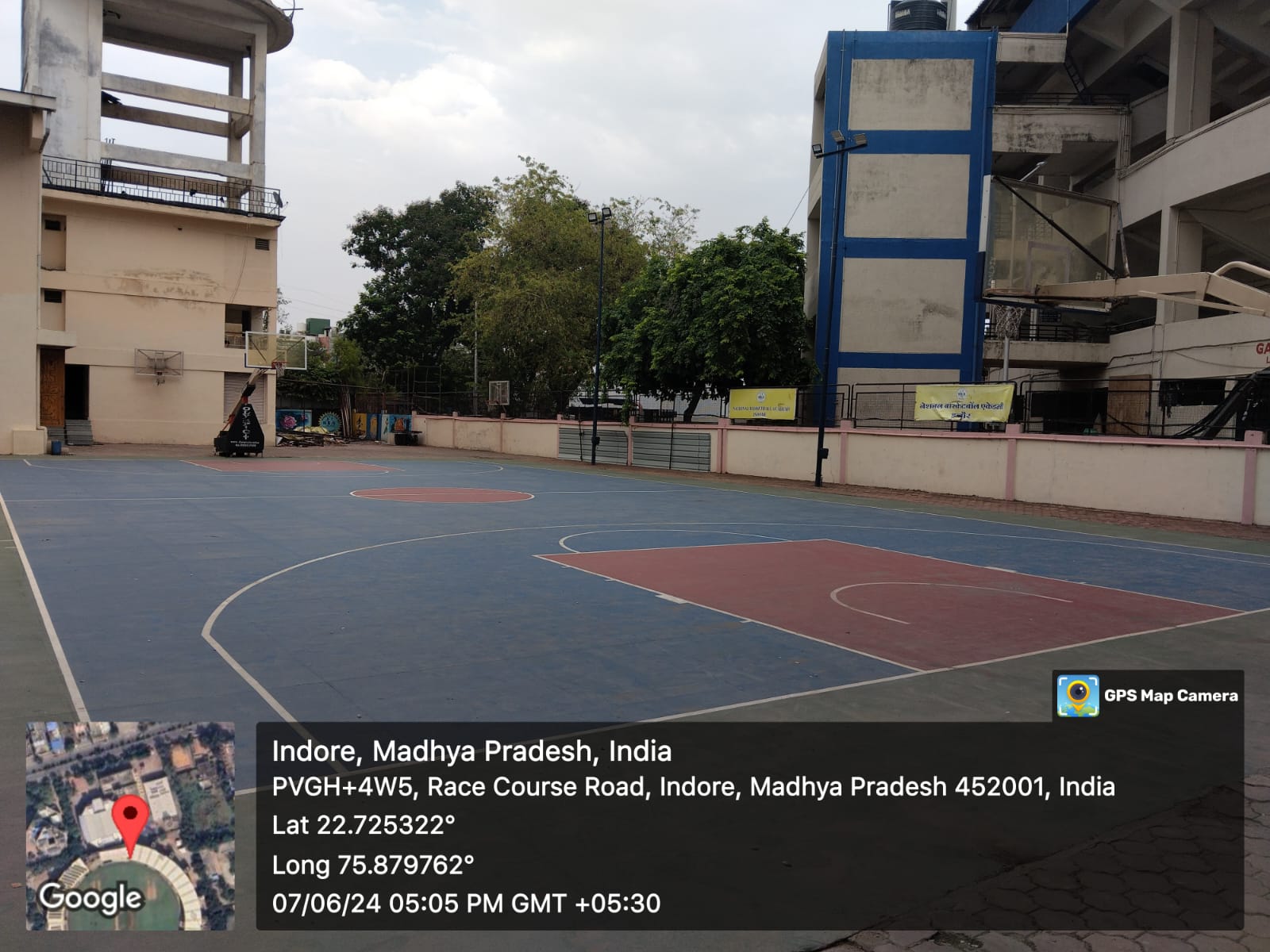 Upgradation of Basket Ball Complex at Race Course Road, District Indore