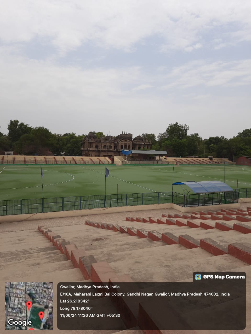 Laying of Synthetic Hockey Turf Field at Railway Stadium, District Gwalior 