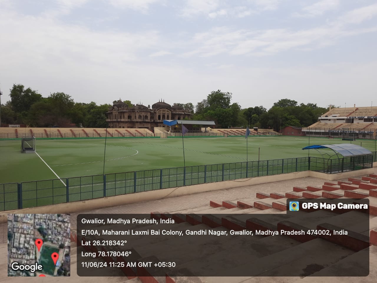 Laying of Synthetic Hockey Turf Field at Railway Stadium, District Gwalior 