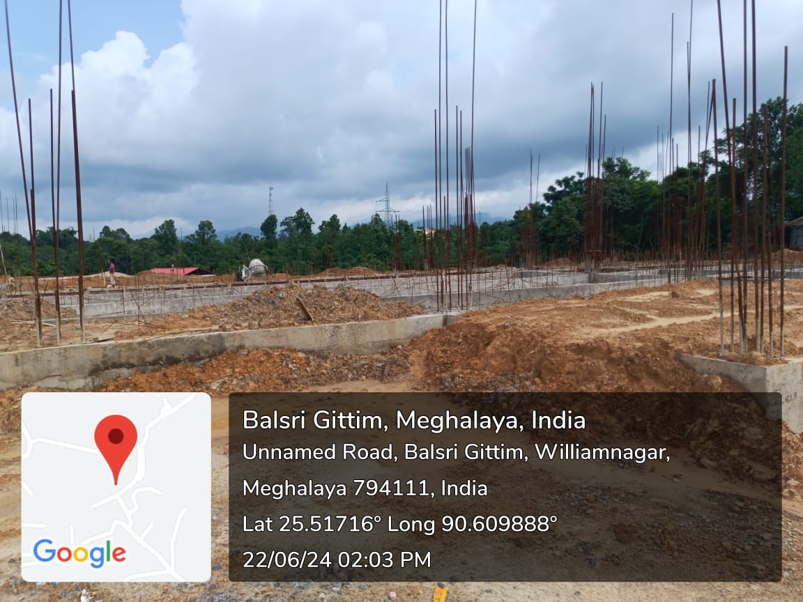 Construction of Multi Purpose Indoor Hall at Williamnagar East Garo Hills District