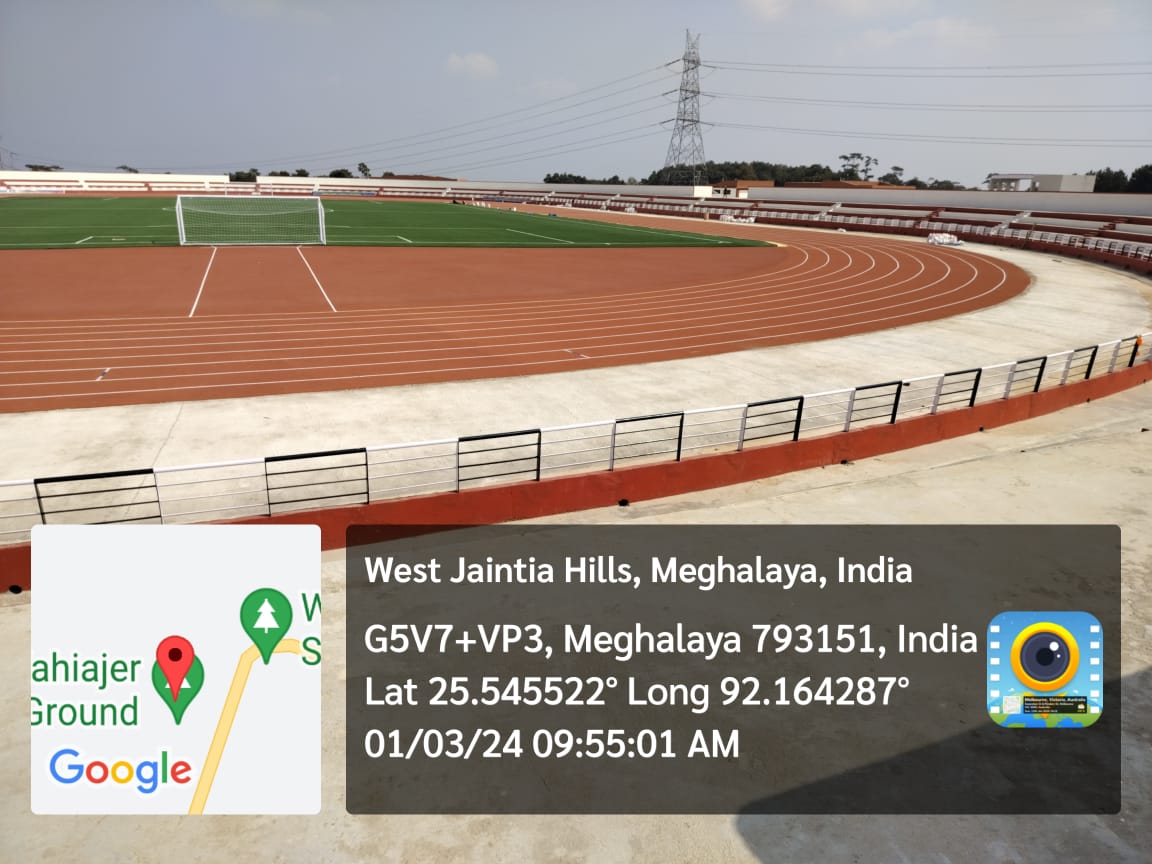 Laying of Synthetic Turf Football Ground at Wahiajer District West Jaintia Hills