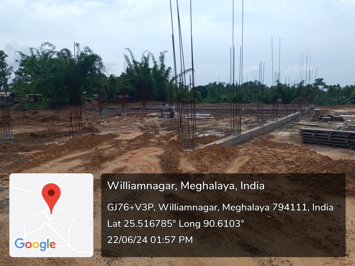 Construction of Multi Purpose Indoor Hall at Williamnagar East Garo Hills District