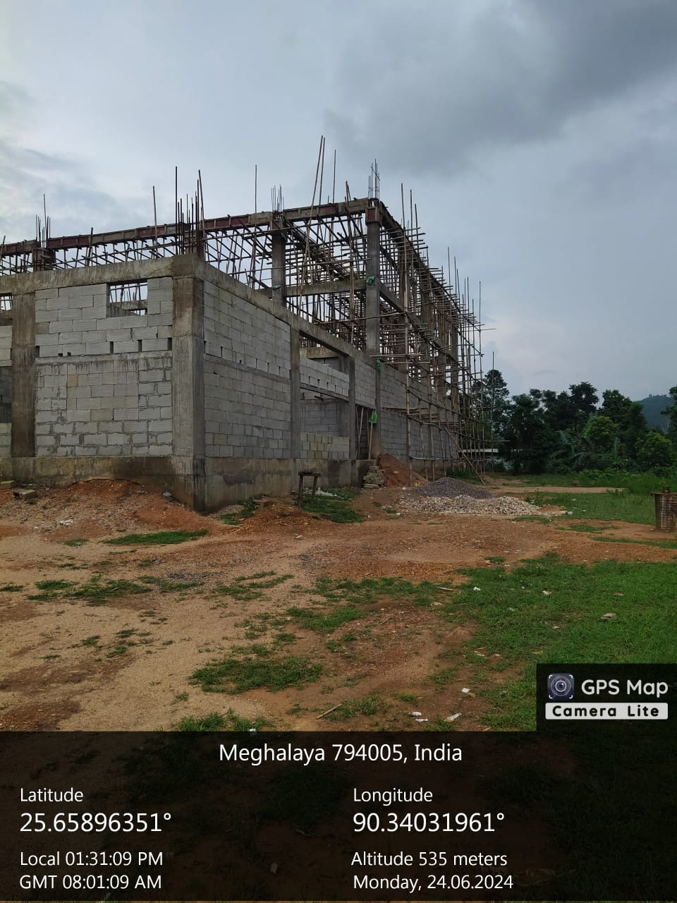 Construction of Multi Purpose Indoor Hall at Jengjal West Garo Hills District