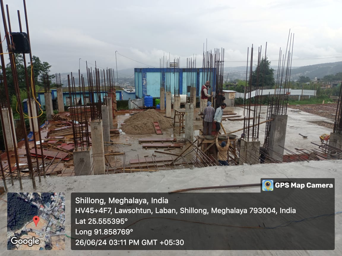 Construction of Multi Purpose Indoor Hall at Lawsohtun East Khasi Hills District