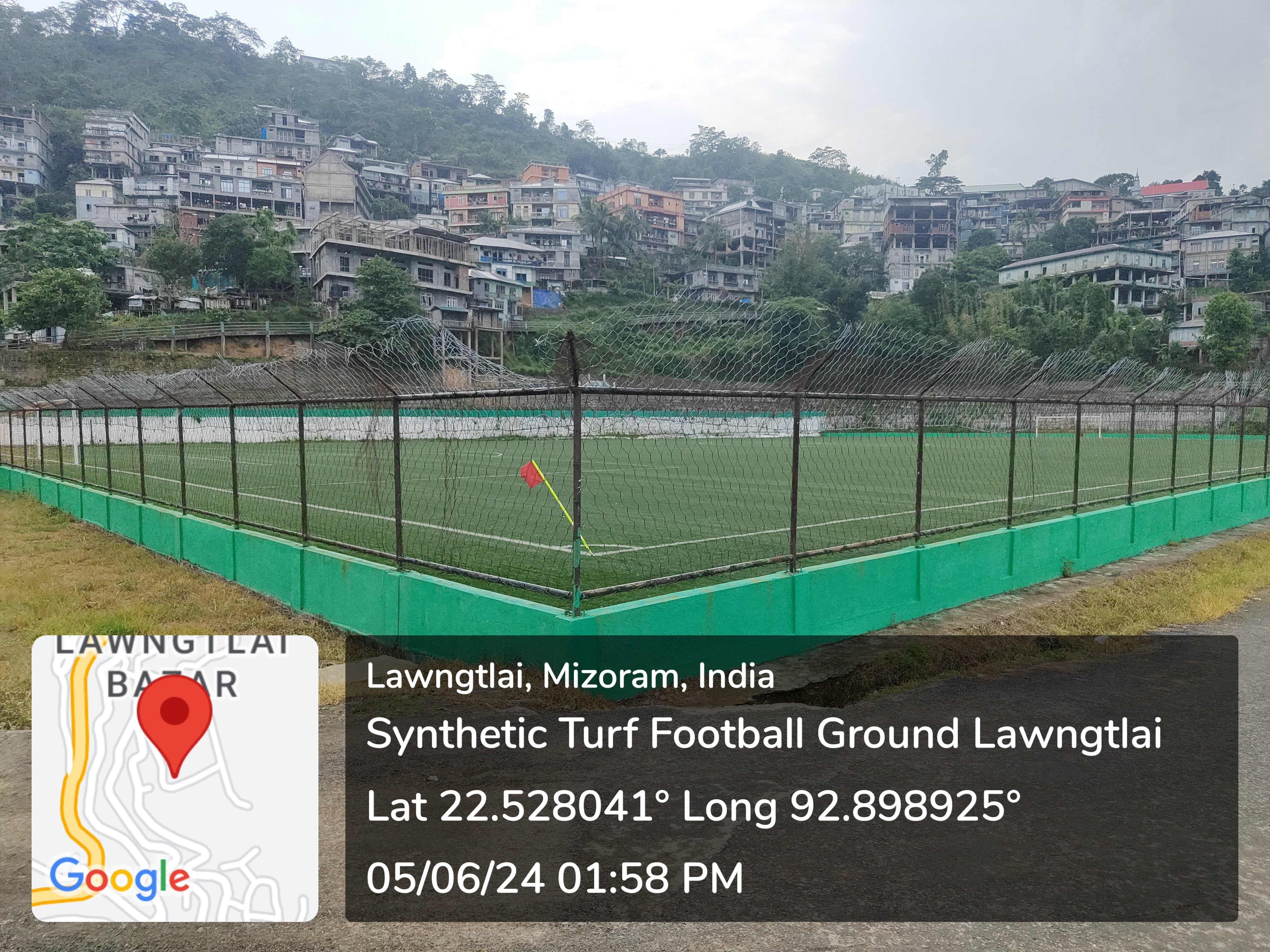 Synthetic Turf football Ground Lawngtlai-6