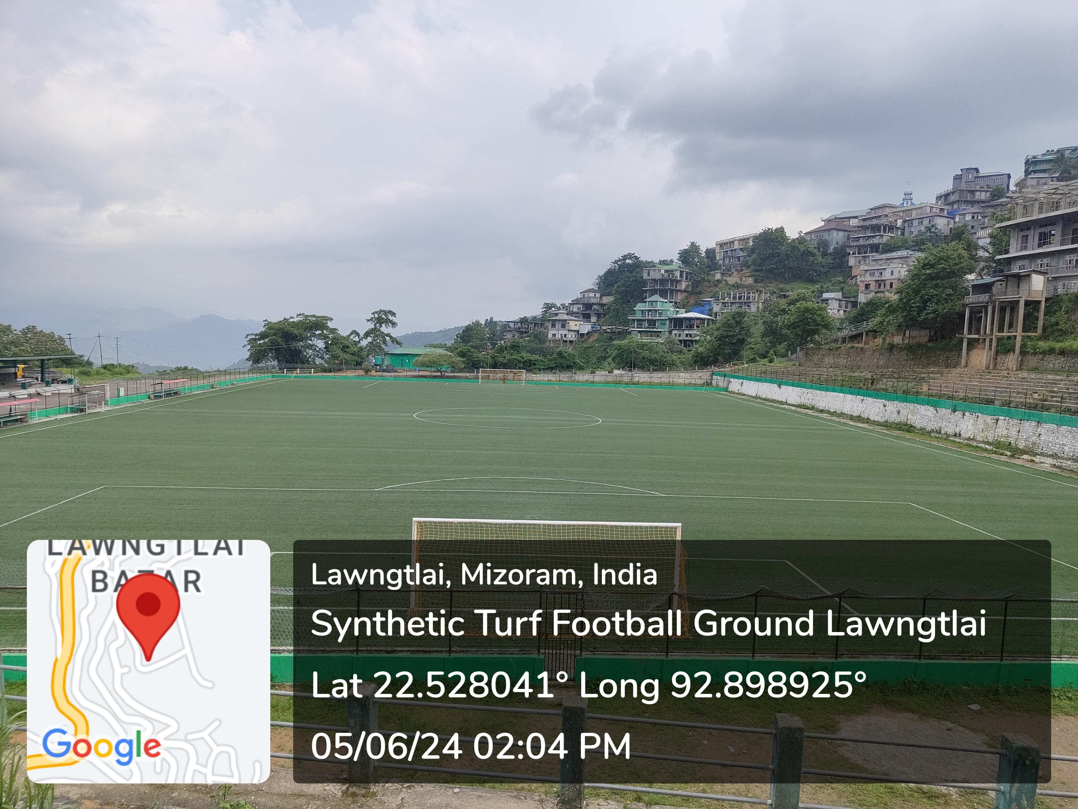 Synthetic Turf football Ground Lawngtlai-7