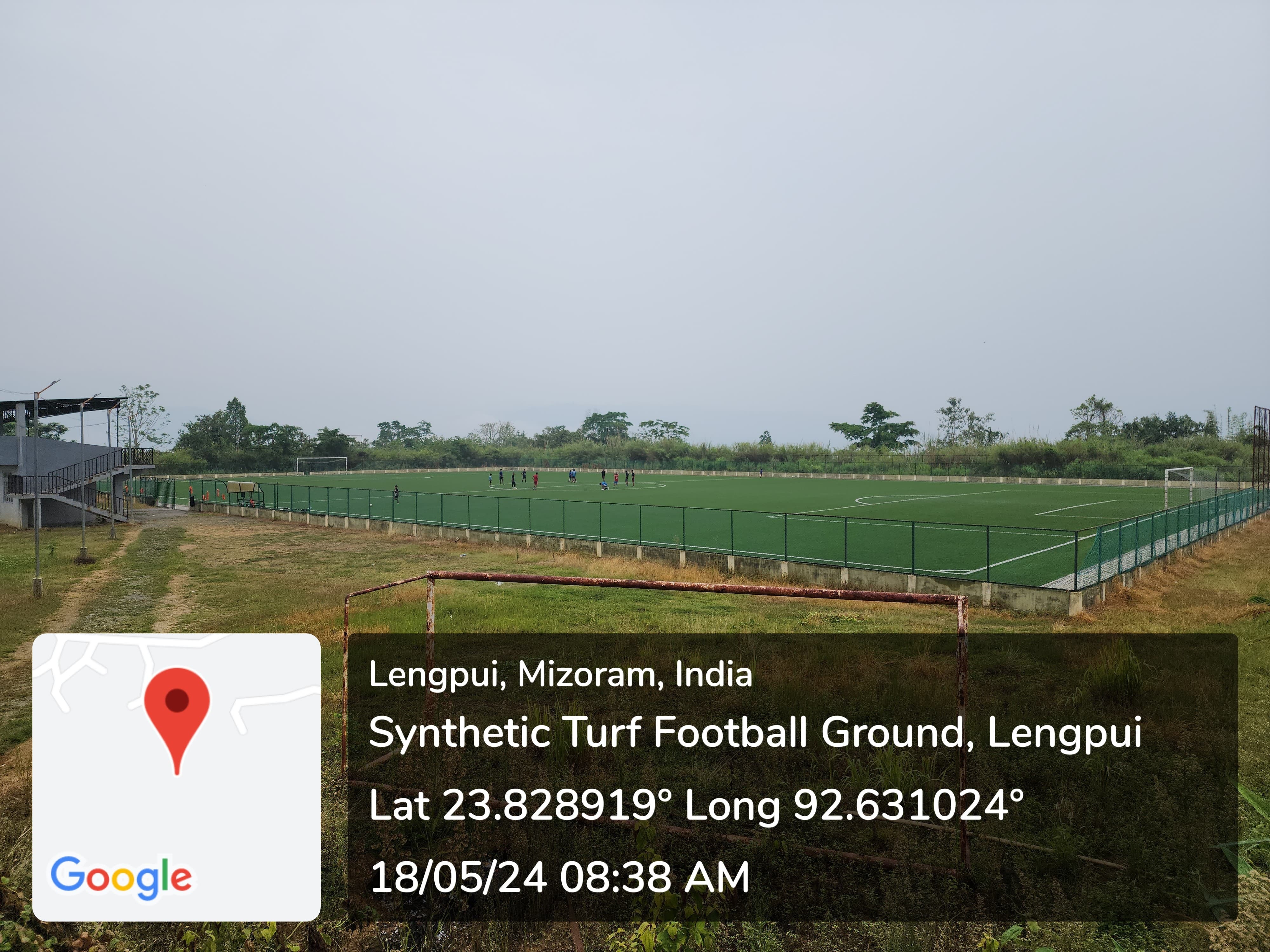 Laying of synthetic Turf Football Ground at Lengpui Playground ...